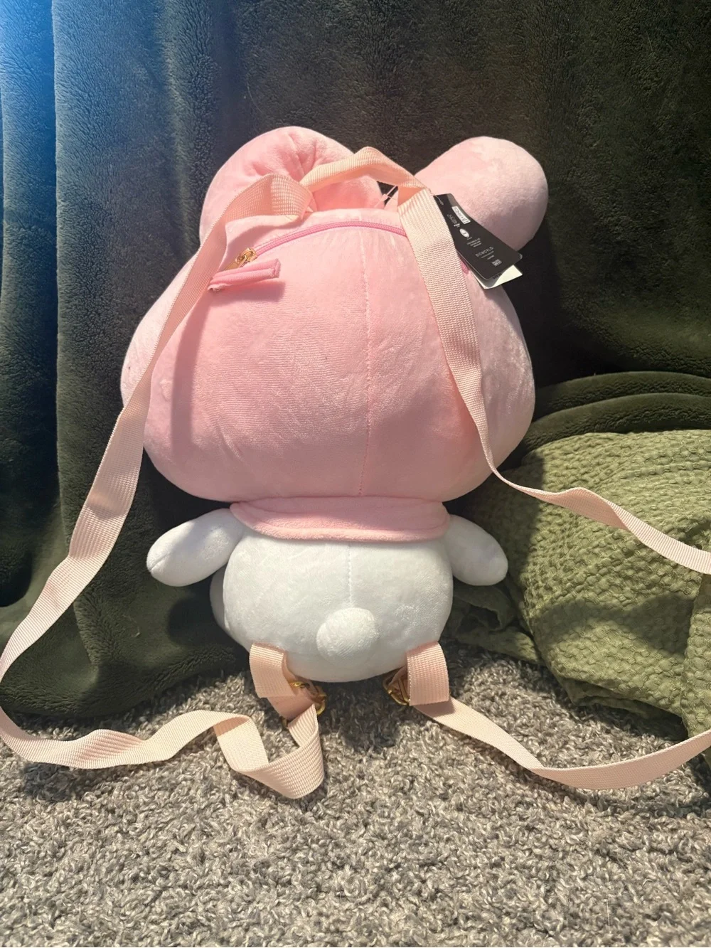 Sanrio Pink and White My Melody Plush Backpack